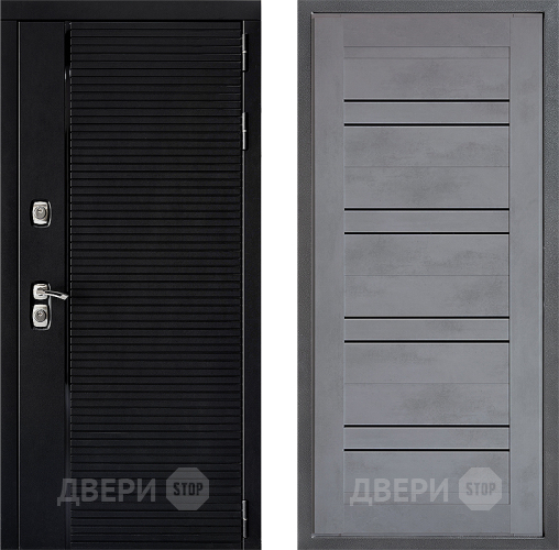 Входная металлическая Дверь Дверной континент ДК-1 ФЛ-49 Бетон серый в Луховицах