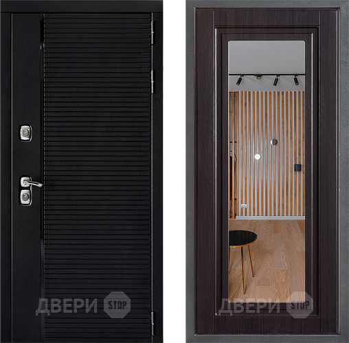 Дверь Дверной континент ДК-1 ФЛЗ Зеркало Венге в Луховицах