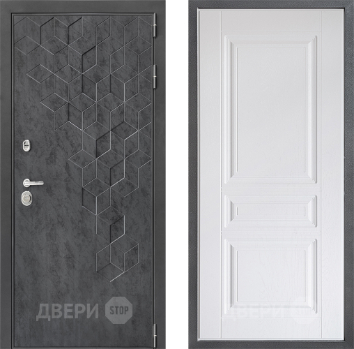 Дверь Дверной континент ДК-3/713 ФЛ-243 Альберо Браш серебро в Луховицах
