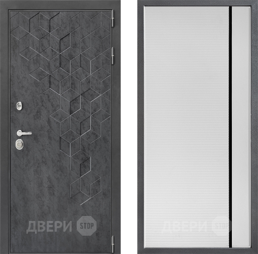 Дверь Дверной континент ДК-3/713 ФЛ-757 Черное Стекло Софт милк в Луховицах
