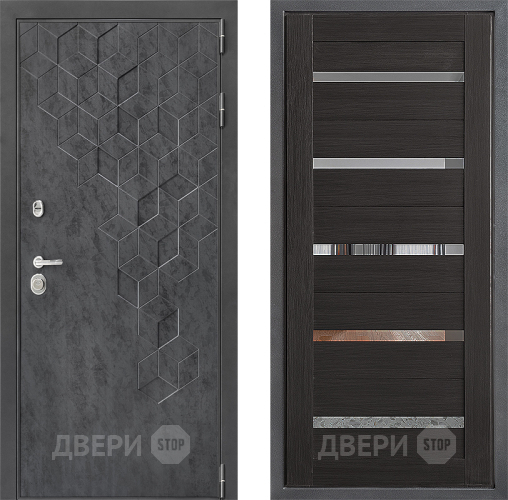 Входная металлическая Дверь Дверной континент ДК-3/713 ФЛ-47 Венге в Луховицах