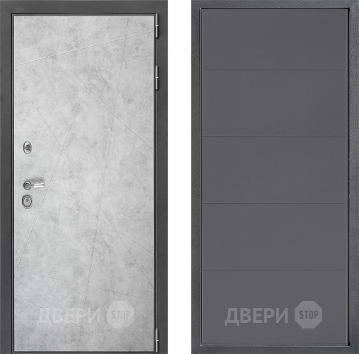 Входная металлическая Дверь Дверной континент ДК-3/743 ФЛ-649 Графит софт в Луховицах