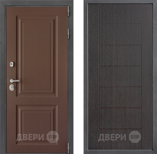 Входная металлическая Дверь Дверной континент ДК-3/729 ФЛ-Лайн Венге в Луховицах