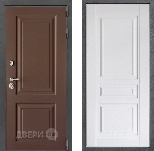 Входная металлическая Дверь Дверной континент ДК-3/729 ФЛ-243 Альберо Браш серебро в Луховицах
