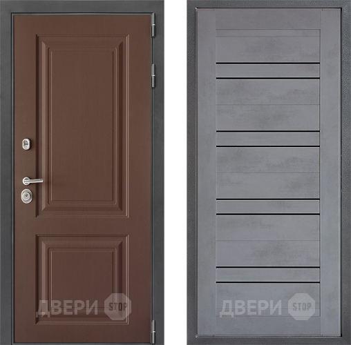 Дверь Дверной континент ДК-3/729 ФЛ-49 Бетон серый в Луховицах