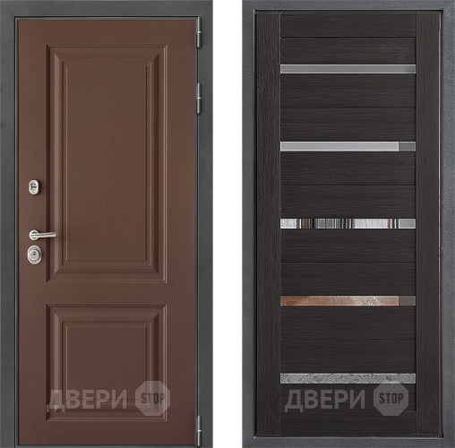 Входная металлическая Дверь Дверной континент ДК-3/729 ФЛ-47 Венге в Луховицах