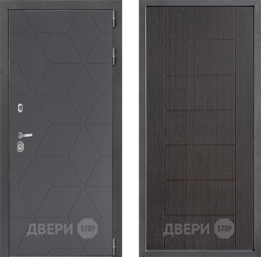 Входная металлическая Дверь Дверной континент ДК-3/744 ФЛ-Лайн Венге в Луховицах