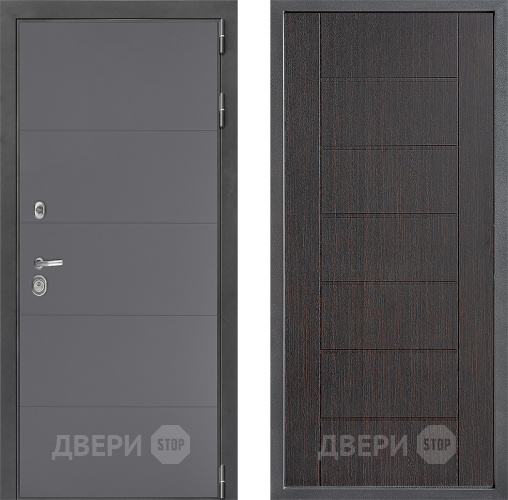 Входная металлическая Дверь Дверной континент ДК-3/649 ФЛ-Лайн Венге в Луховицах
