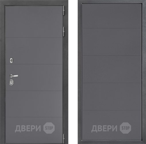 Входная металлическая Дверь Дверной континент ДК-3/649 ФЛ-649 Графит софт в Луховицах