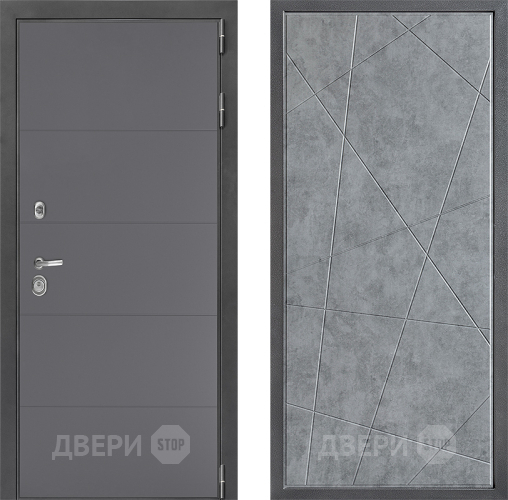 Дверь Дверной континент ДК-3/649 ФЛ-655 Бетон серый в Луховицах