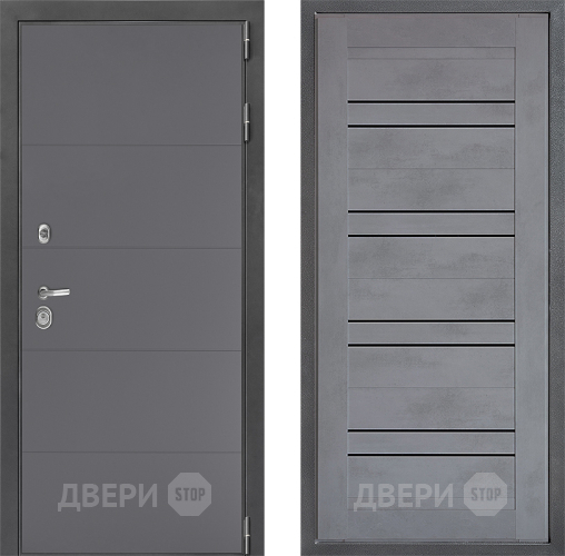 Дверь Дверной континент ДК-3/649 ФЛ-49 Бетон серый в Луховицах