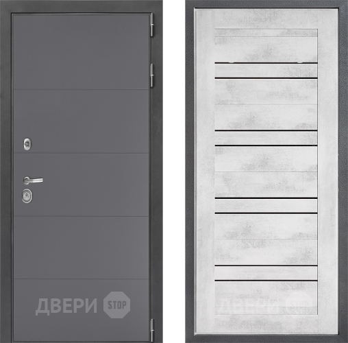 Дверь Дверной континент ДК-3/649 ФЛ-49 Бетон снежный в Луховицах