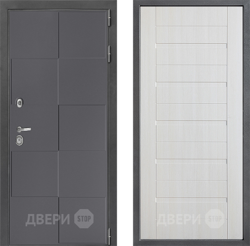 Входная металлическая Дверь Дверной континент ДК-3/606 ФЛ-70 Лиственница белая в Луховицах