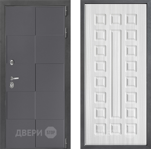 Входная металлическая Дверь Дверной континент ДК-3/606 ФЛ-183 Сандал белый в Луховицах