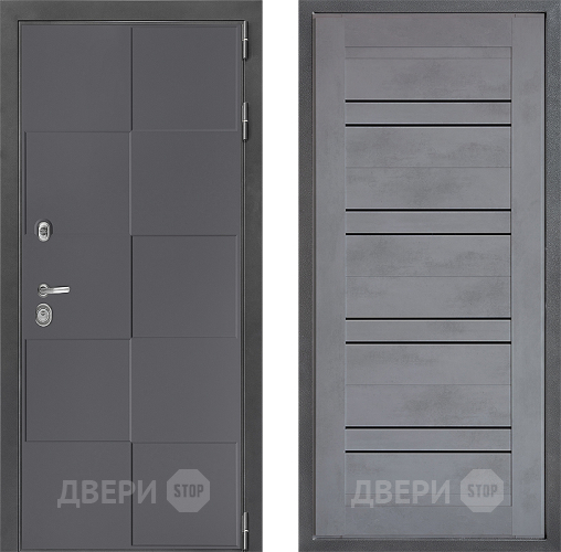 Дверь Дверной континент ДК-3/606 ФЛ-49 Бетон серый в Луховицах
