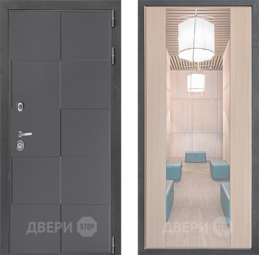 Дверь Дверной континент ДК-3/606 ФЛЗ-1 Зеркало Капучино в Луховицах