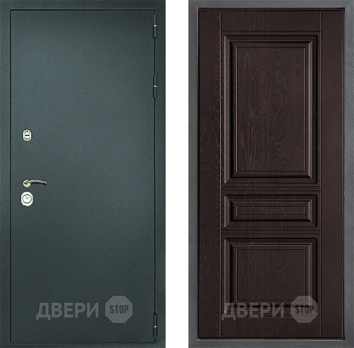 Дверь Дверной континент Рубикон Серебро Дизайн ФЛ-243 Дуб шоколадный в Луховицах