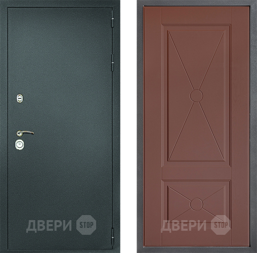 Дверь Дверной континент Рубикон Серебро Дизайн ФЛ-617 Ясень шоколадный в Луховицах