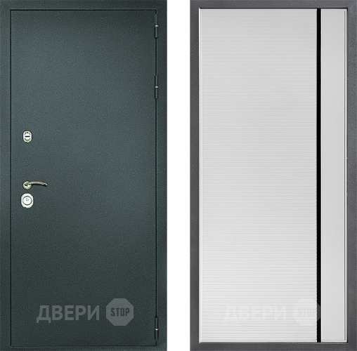 Дверь Дверной континент Рубикон Серебро Дизайн ФЛ-757 Черное Стекло Софт милк в Луховицах