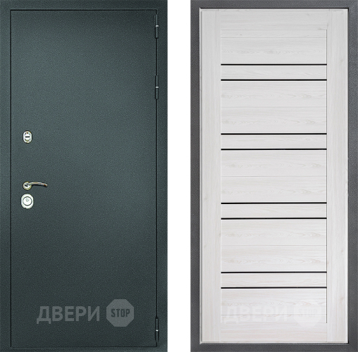 Дверь Дверной континент Рубикон Серебро Дизайн ФЛ-49 Сосна белая в Луховицах
