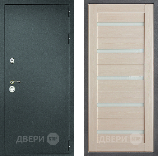Дверь Дверной континент Рубикон Серебро Дизайн ФЛ-47 Лиственница белая в Луховицах
