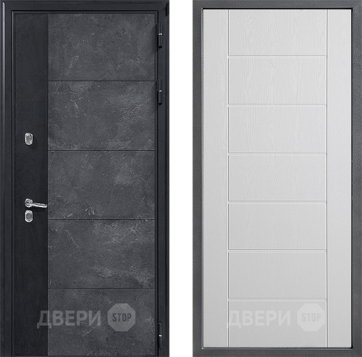 Дверь Дверной континент ДК-15 Бетон ТЕРМО ФЛ-Лайн Белое дерево в Луховицах