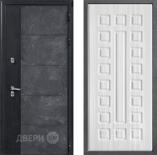 Входная металлическая Дверь Дверной континент ДК-15 Бетон ТЕРМО ФЛ-183 Сандал белый в Луховицах