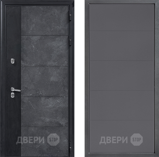 Входная металлическая Дверь Дверной континент ДК-15 Бетон ТЕРМО ФЛ-649 Графит софт в Луховицах