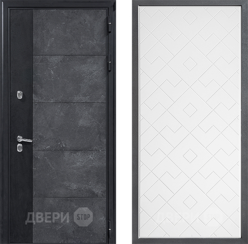 Дверь Дверной континент ДК-15 Бетон ТЕРМО ФЛ-Тиффани Белый софт в Луховицах