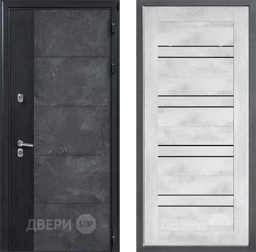 Входная металлическая Дверь Дверной континент ДК-15 Бетон ТЕРМО ФЛ-49 Бетон снежный в Луховицах