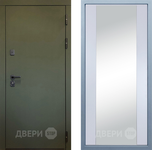 Входная металлическая Дверь Дива МД-61 Д-15 Зеркало Белый в Луховицах
