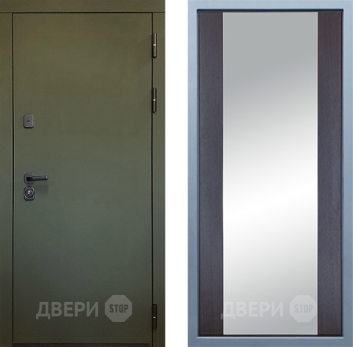 Входная металлическая Дверь Дива МД-61 Д-15 Зеркало Венге в Луховицах