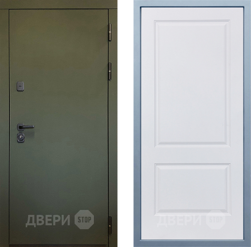Входная металлическая Дверь Дива МД-61 Д-7 Белый в Луховицах