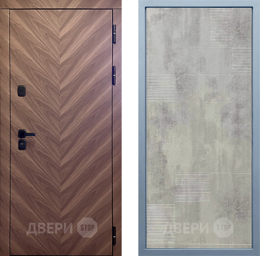 Входная металлическая Дверь Дива МД-98 Д-4 Бетон темный в Луховицах