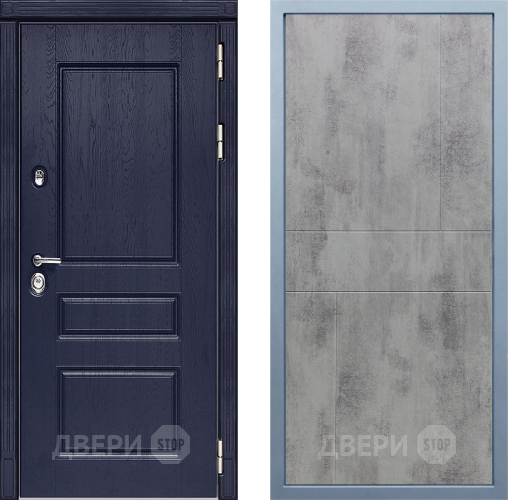 Входная металлическая Дверь Дива МД-45 М-1 Бетон темный в Луховицах
