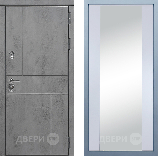 Входная металлическая Дверь Дива МД-48 Д-15 Зеркало Белый в Луховицах