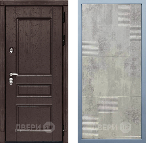 Входная металлическая Дверь Дива МД-90 Д-4 Бетон темный в Луховицах