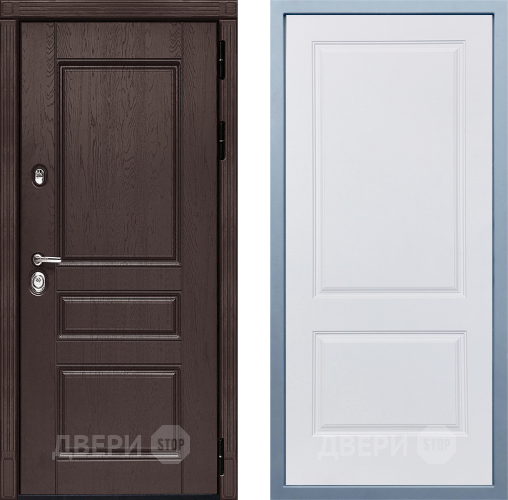 Входная металлическая Дверь Дива МД-90 Д-7 Белый в Луховицах