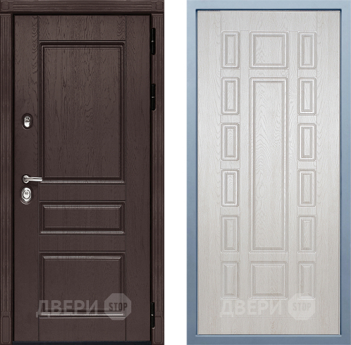 Входная металлическая Дверь Дива МД-90 М-2 Дуб филадельфия крем в Луховицах