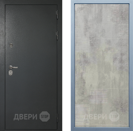 Входная металлическая Дверь Дива МД-40 Титан Д-4 Бетон темный в Луховицах