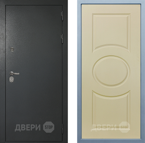 Входная металлическая Дверь Дива МД-40 Титан Д-8 Шампань в Луховицах