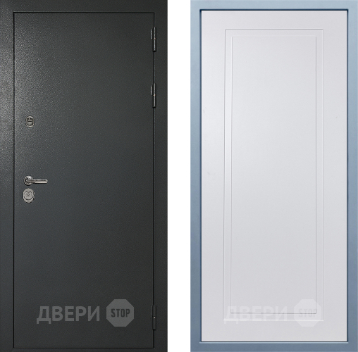 Входная металлическая Дверь Дива МД-40 Титан Н-10 Белый в Луховицах
