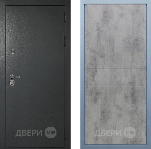 Входная металлическая Дверь Дива МД-40 Титан М-1 Бетон темный в Луховицах