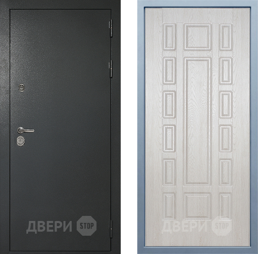 Входная металлическая Дверь Дива МД-40 Титан М-2 Дуб филадельфия крем в Луховицах