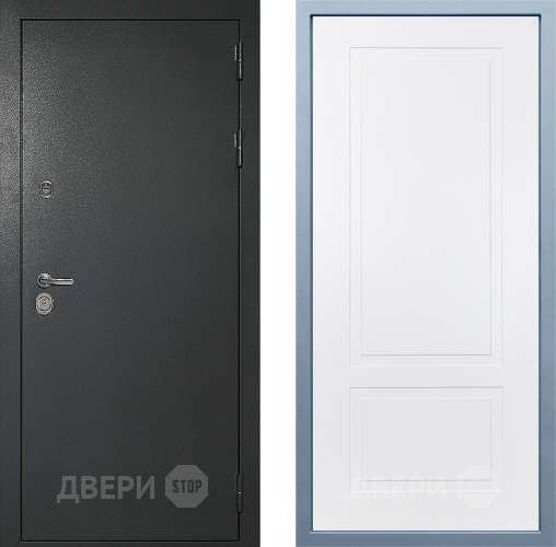Входная металлическая Дверь Дива МД-40 Титан Н-7 Белый в Луховицах