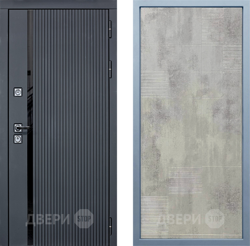 Входная металлическая Дверь Дива МХ-46 STR Д-4 Бетон темный в Луховицах