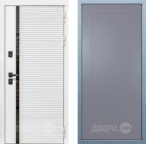 Входная металлическая Дверь Дива МХ-45 Белая STR Н-10 Силк Маус в Луховицах