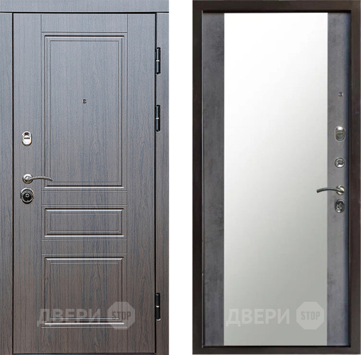 Дверь Престиж Классика Венге Зеркало Бетон темный в Луховицах