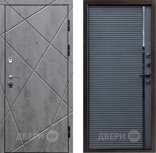Входная металлическая Дверь Престиж Лучи Porte Черный кварц в Луховицах