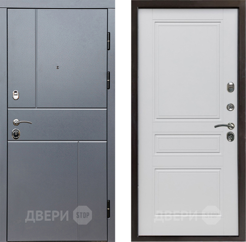 Дверь Престиж Горизонт Грэй Классика Белый матовый в Луховицах